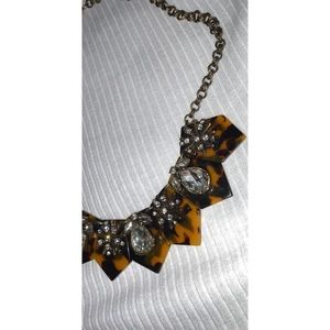 tortoise rhinestone necklace